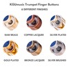 HEAVY Trumpet custom finger buttons for all Bach Stradivarius, Artisan,