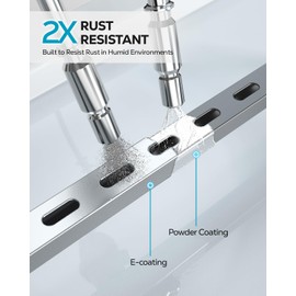 Nieifi Over The Door Shower Caddy Pantry Organizer Rack, Adjustable Hanging Shower Organizer Shelf Basket Storage Rack, Bathroom Shelves Drill Free Extra Large, Silver