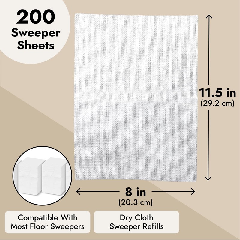 Juvale Disposable Mop Pads - Hard Floor Dust Mop -