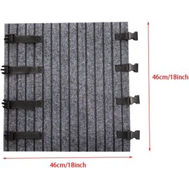 WADY RV Step Covers Non-Slip with Adjustable Buckle, Double-Layer Backing Design RV Stair Covers for Long-Term Parking - Fits Most RV Steps, Travel Trailers, Camper Step Covers