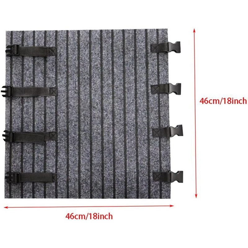WADY RV Step Covers Non-Slip with Adjustable Buckle, Double-Layer Backing