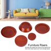 5PCS/Set Non Slip Furniture Leg Mat Wood Risers Lifts Height