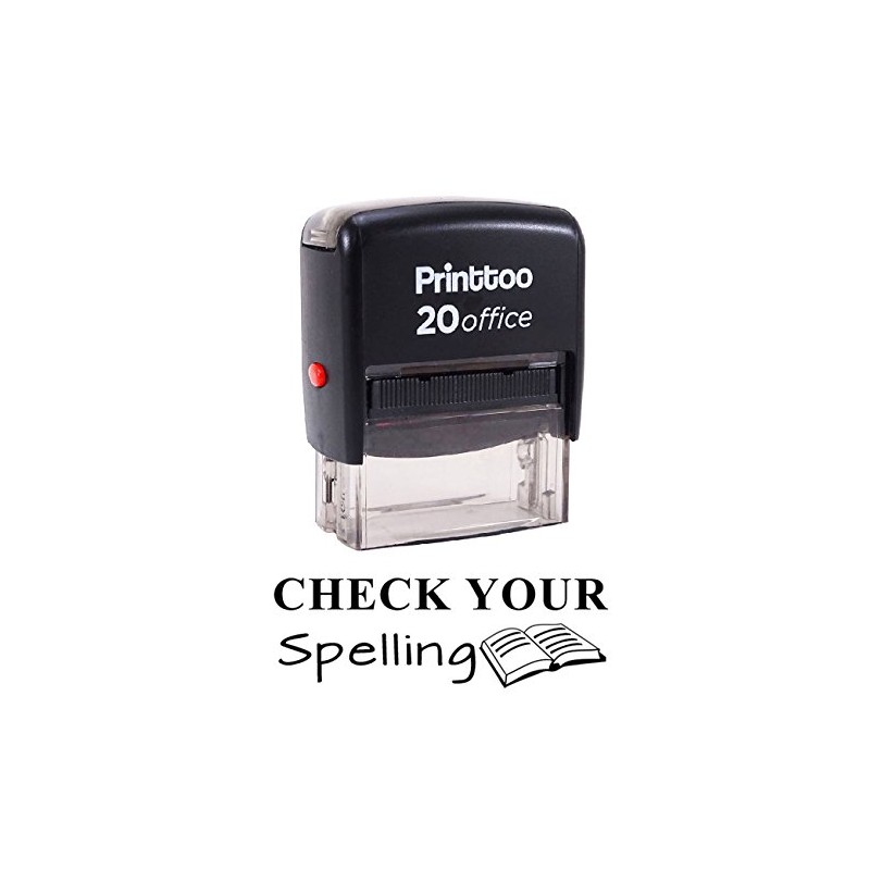 Printtoo Check Your Spelling Self Inking Rubber Stamp Office Stationary