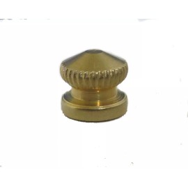 Lamp parts: lot of 2 brass cap nuts w/ 8-32 screw hole  TV-565