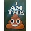 Avery I Am The Poop, Smiling Poop Emoji Sticker -