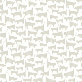 York Wallcoverings PSW1341RL Beige Cat Tails Peel and Stick Wallpaper