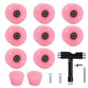 VNAKER Light Up Quad Roller Skate Wheels Set 8 Pack,