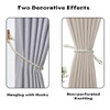 Lollanda 2Pcs Rope Curtain Tiebacks, Drape Tie Backs for Curtain,