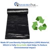 Black LDPE Coreless Trash Bags - 38"x58" - 50 Bags