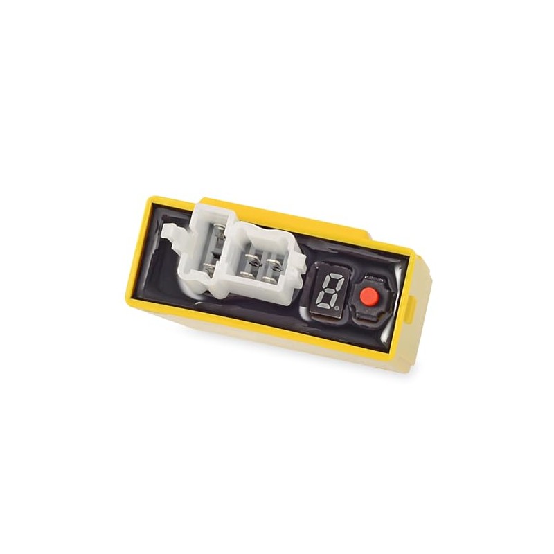 HANQIMOTO CDI Box,6 Pin DC CDI Racing,Digital Adjustable 9 Ignition