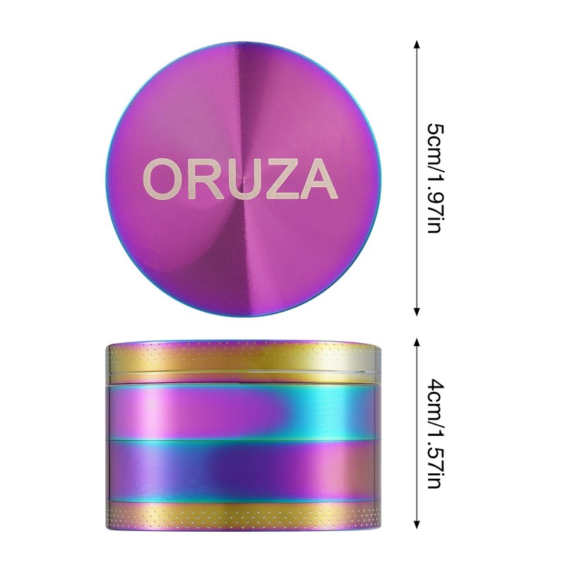 Herb Grinder, Aluminium Spice Grinder with Pollen Catcher and Magnetic