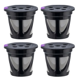 Wiederverwendbare K-Cup-Kaffeefilter aus Edelstahl, kompatibel mit K Supreme K Slim K-Brew Chill Kaffeemaschinen (4 Stück)