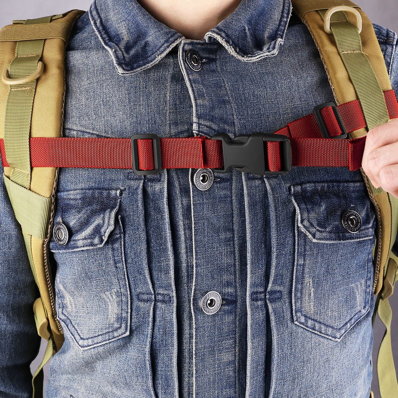 XTACER Backpack Chest Strap Adjustable Backpack Sternum Strap Chest Belt
