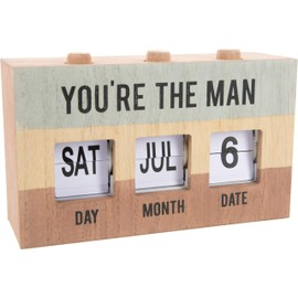 Pavilion - You're The Man - Perpetual Wooden Desk Calendar