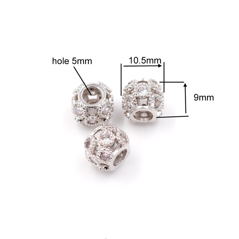 Malahill 30pcs findings for Jewelry Making, Spacer 10.5 * 9mm