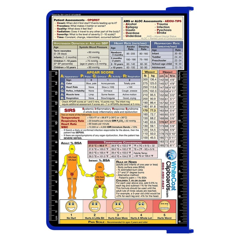 WhiteCoat Clipboard- Blue - EMT Edition