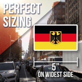 Germany Flag Magnet - German Eagle Flag Fridge Magnet - Patriotic Deutschland Emblem Magnet - Unique German Souvenir Fridge Decor - AAMT0765