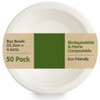 2you 50 x Bagasse Bowls - Disposable Paper Food Bowls