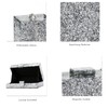 YYW Women Sequin Acrylic Clutch Box Crossbody Bag Handbag Bridal