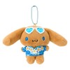 Sanrio 879665 Mascot Holder (Coconut Vacation), Cinnamon Roll, Polyester, Steel,