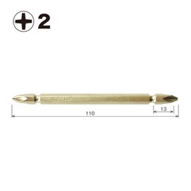 Vessel BW-13 Bit Set + 0.08 x 4.3 inches (2 x 110 mm), Set of 10, Holder Included