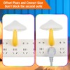 4 Pieces Mushroom LED Night Light Plug in Lamp, Magic