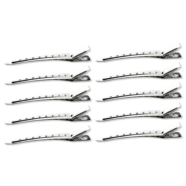 10 Pcs Metal Duck Billed Hair Clips for Styling Sectioning,