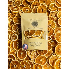 The Perfect Garnish Co. Dehydrated Orange Wheels - 30 Slices Dried Oranges - Natural Fruit