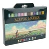 24Pcs Acrylic Paint Markers Multi Function Safe Nontoxic Moistureproof Quick