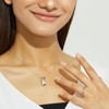 Lara Christie cr3872-w Eternal Beauty Silver Ring White Label, Metal,