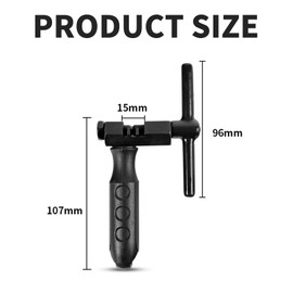 technodry Bike Chain Tool – Universal Chain Link Removal Tool for 7 to 11 Speed Chains, Heavy-Duty Chain Breaker Chain Splitter with Non-Slip Handle for Road, MTB, and Hybrid Bicycles