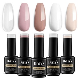 Dan's Rubber Base Gel Polish Coat Nude Collection Set
