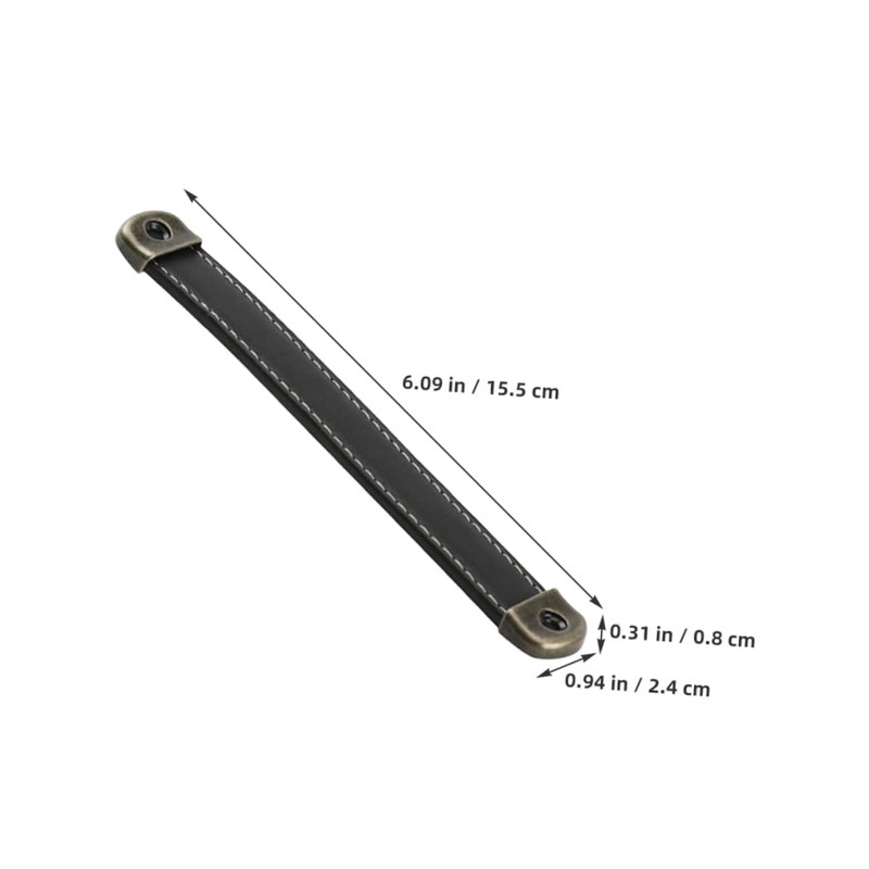 SOLUSTRE 6 Pcs Leather Handles Crate Leather Knobs Leather Drawer