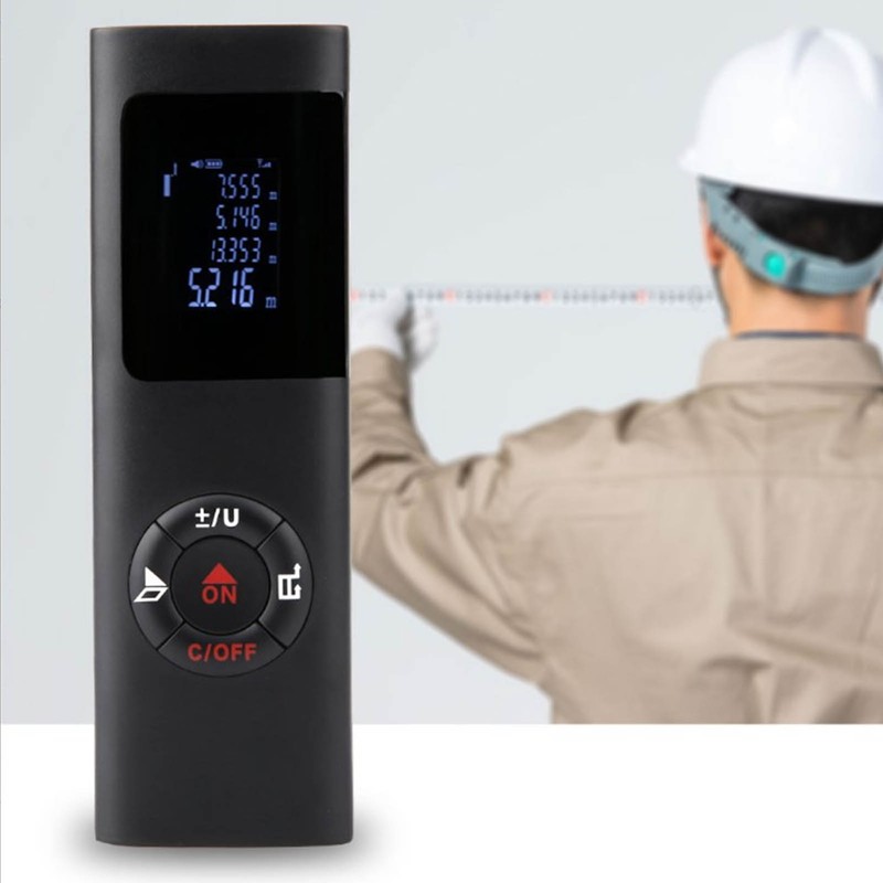 Laser Measure Rechargeable Distance Meter 60m Digital Display Tool for