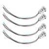 4 Sets PreWired Round LEDs Waterproof Metal 2Color Indicator Common