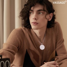 VASSAGO Evil Eye Ankh Pentagram Spiral Valknut Protection Amulet Necklace Celtic Witches Knot Evil Eye Necklace Jewellery Gift for Women Men, Stainless Steel, No Gemstone