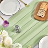 Artoid Mode Chiffon Muslin Decorative Fabric Sage Green Table Runner