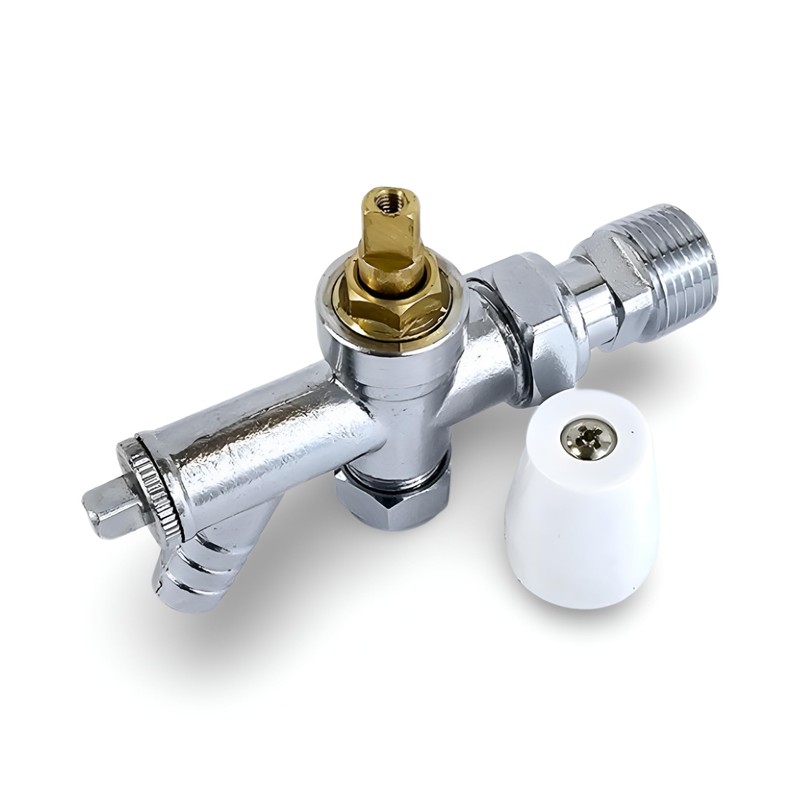 Wärmer System 8-10mm Angled Radiator Valve, Lockshield Angled Radiator Valve