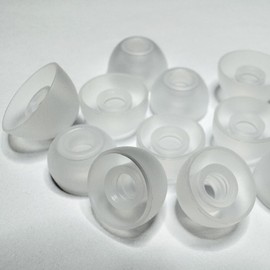 Luckvan Silicone Earbuds Tips for Beats Studio Buds+Ear Tips Replacement for Beats Fit Pro Earbuds 6 Pairs Transparent