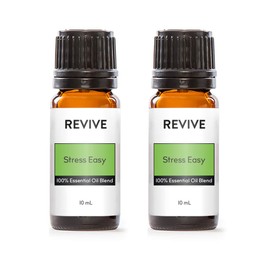 Stress Easy Essential Oil Blend 2 Pack by Revive Essential Oils - 100% Pure Therapeutic Grade, for Diffuser, Humidifier, Massage, Aromatherapy, Skin & Hair Care