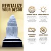 ASENTE 4-Inch Selenite Tower - Protection Crystal - Selenite Decor