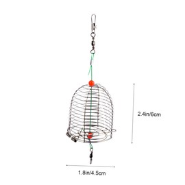 Totority 5Pcs Fishing Bait Cage Durable Fishing Trap Basket for Catching Smelt Eels Crab Lobster Minnows Shrimp and Crawfish for Outdoor Fishing Activities