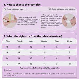 i-Laesh Press on Nails - Coffin Nails Handmade Hand-Painted - Medium Reusable Easy Application - 15 Piece Set - Wish