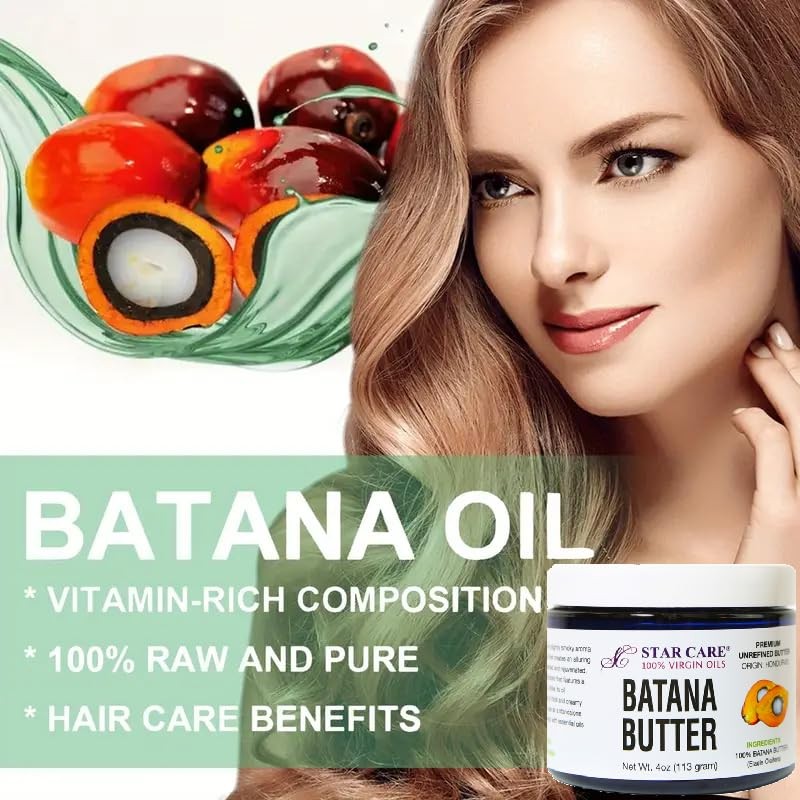 STAR CARE 100% Virgin Batana Butter 4oz/113g Unrefined Pure Hair