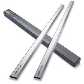 POWERTEC 12818V 12-1/2" HSS Planer Blades Replacement for Craftsman 23378 233780 23315, Jet 708522 708813 JWP-12-4P JWP-12DX, Rockwell RK9018, Wilton 34463 99178 - Set of 2