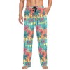 ZZKKO Pajamas Pants for Men Colorful Hawaii Palms Men's Pajama