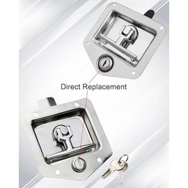 Tool Box Locks with Keys, 4Pack Keys Alike 5/8 Inch Lock Cylinder, Tool Box Lock Replacement for Flush Mounted T Handle Tool Box