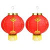 Luxtea Red Paper Lanterns Hanging Decorations for Chinese Spring Festival