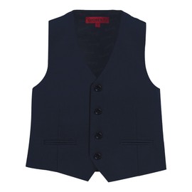 2 Piece Kids Boys Navy Vest and Pants Formal Set, 7