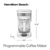 Hamilton Beach 12 Cup Programmable Drip Coffee Maker with 3